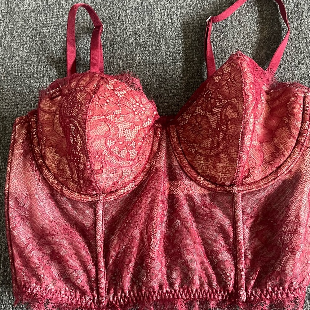 Victoria's Secret Laced Strap Corset Top